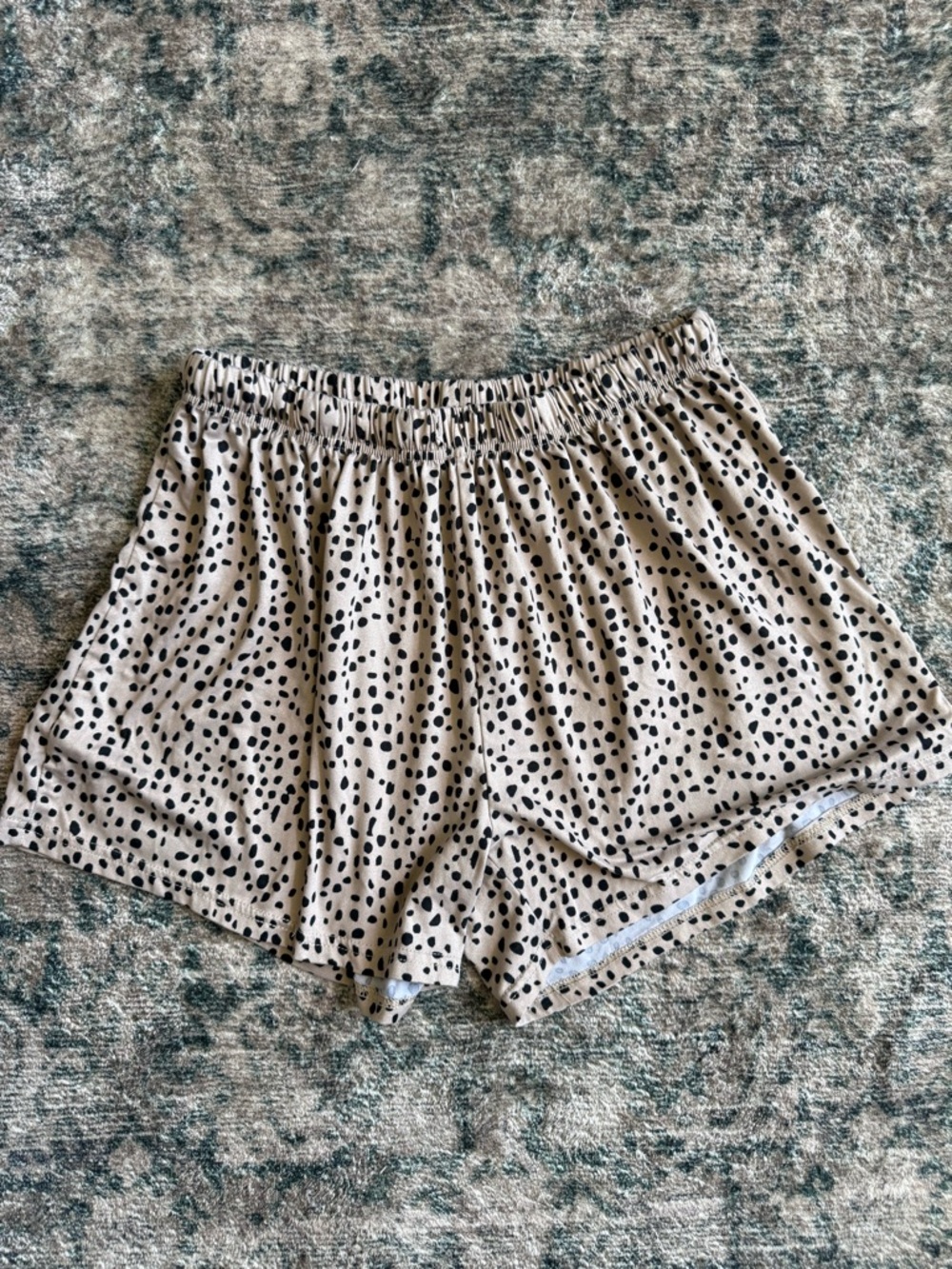 The Royal Standard Women’s Cream Polka Dot Pajama Shorts - Soft Sleepwear
